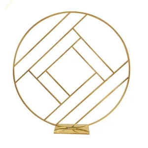 Dimensional Gold circle back drop