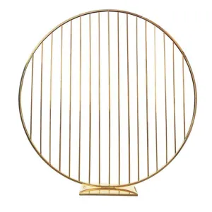 Longitudinal Gold circle back drop6.5 foot wide