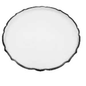Glass scallop Charger