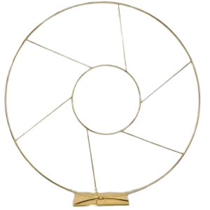 Cecile Gold circle back drop