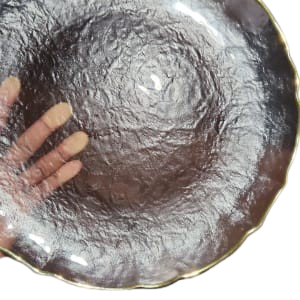 Glass scallop Charger
